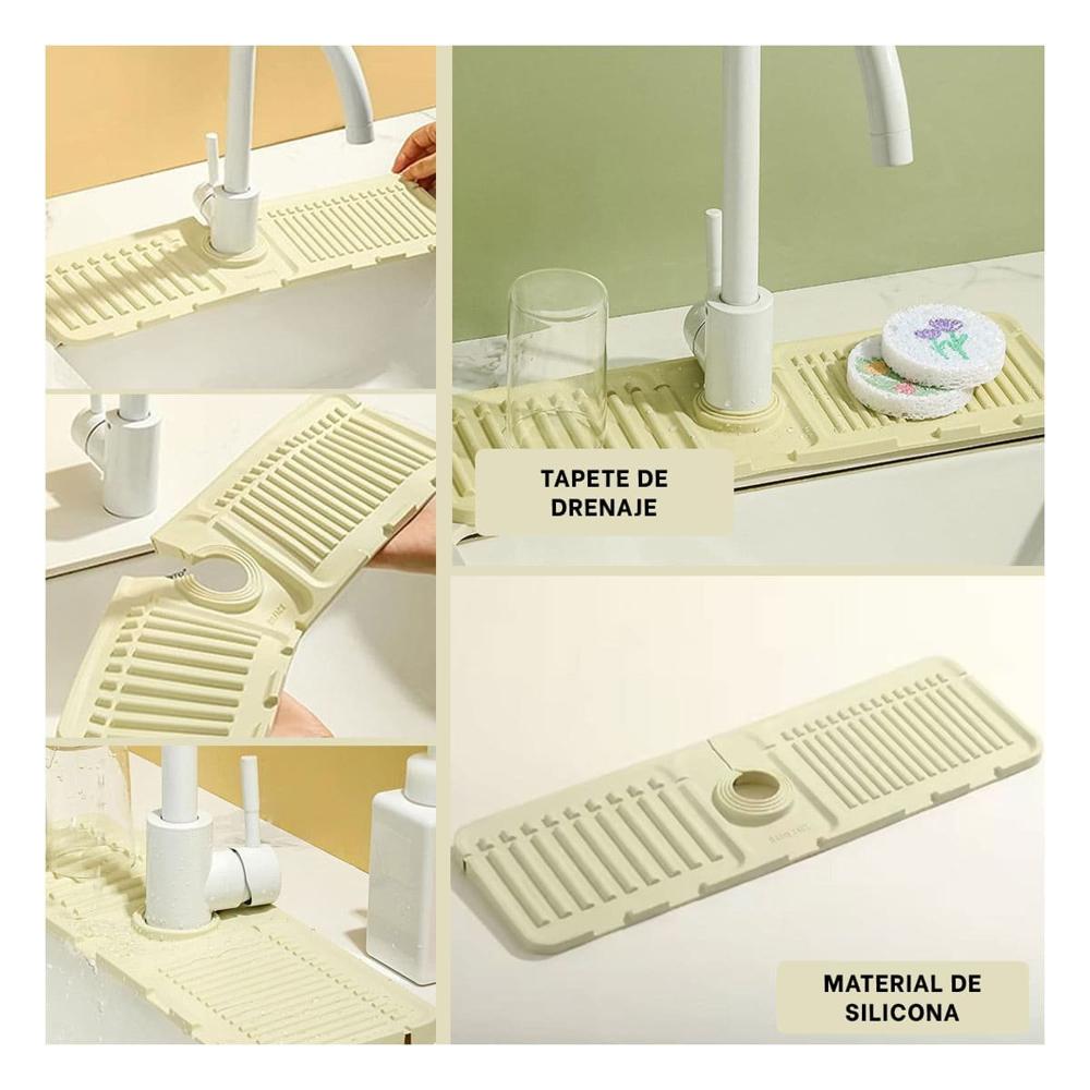 Alfombra de Piso con Funcion Antideslizante para Cocina y Ambientes del Hogar Verde