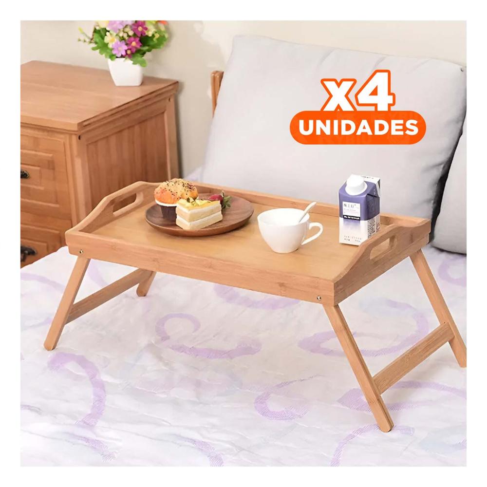 Pack4 Propuesta Auxiliar Plegable para Hogar en Color Mostaza y Uso Diario Y+Papel Regalo