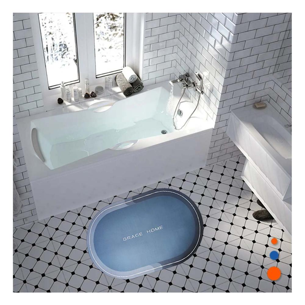 Centro De Mesa Ovalado Azul Moderno Y Decorativo Para Casa Y+Regalo Sticker