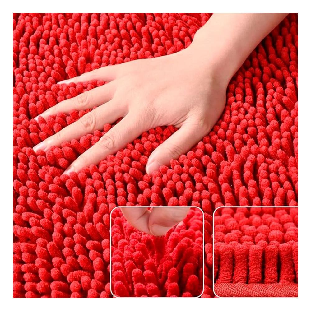 Solucion Ovalada de Microfibra 40x60cm Rojo para Piso de Hogar Y+Post It