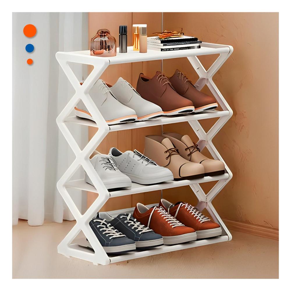 Mueble Funcional 4 Niveles Blanco para Calzado Y+Papel Regalo