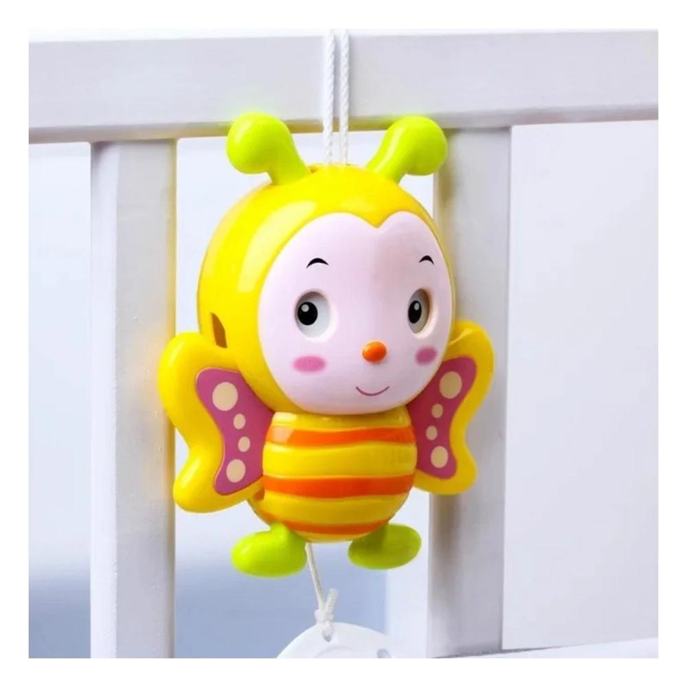 Sonajita Abeja Musical a Cuerda Amarillo para Bebe Hogar Sonido Dulce Y+Ligas Regalo