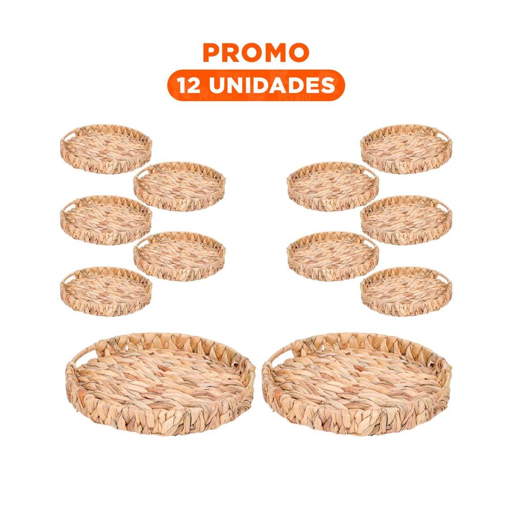 Pack12 Caja tejida con asas Grass 32x4cm color mostaza para guardar ropa Y+Regalo Sticker