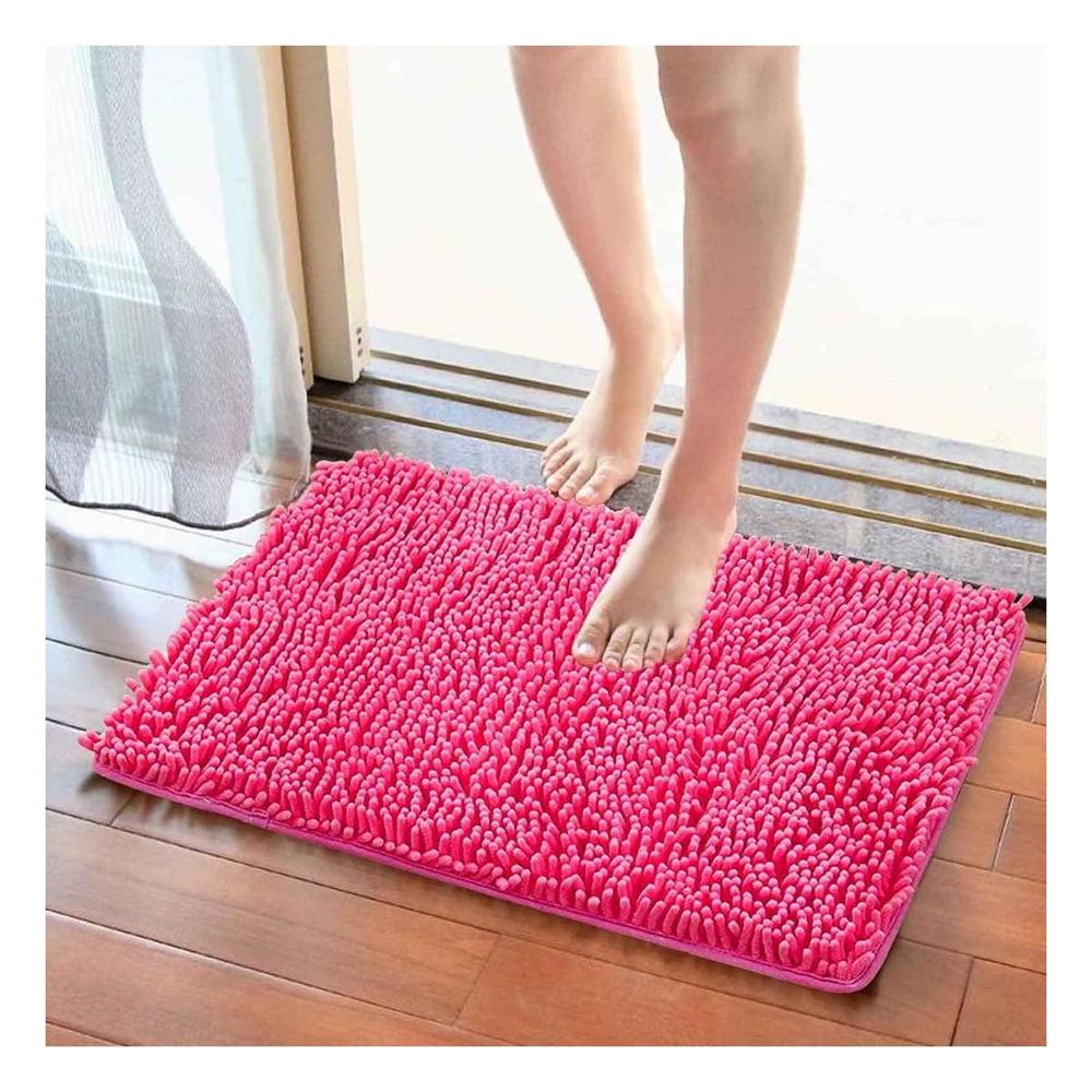 Tapete Rectangular Suave de Microfibra 40x60cm Fucsia para Interior Y+Post It