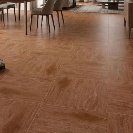Piso Cerámico Maderado Faro Ii Caramelo 60x60cm 1.80m2 Celima