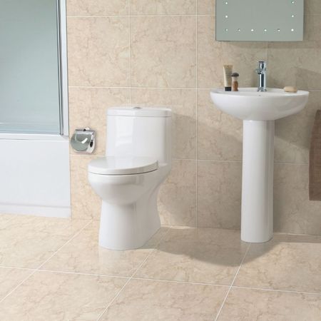 Piso Cerámico Liso Botticcino Beige 45x45cm 2.23m2 Celima