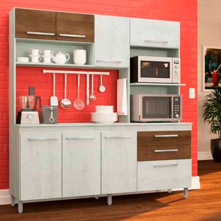 Mueble Alacena de Cocina Blume 185cm MDP Orange