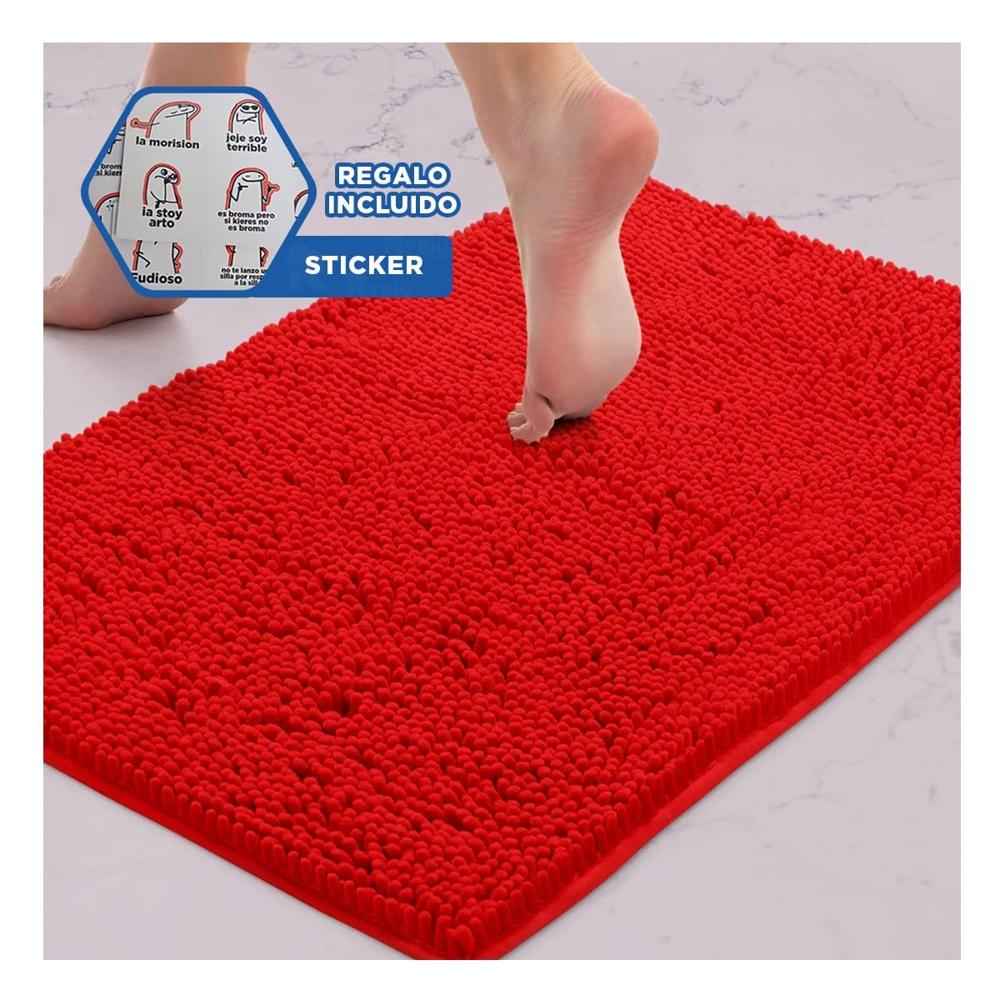 Cobertor Comodo Microfibra 40x60cm Rojo Material Resistente y Facil de Limpiar Y+Regalo Sticker