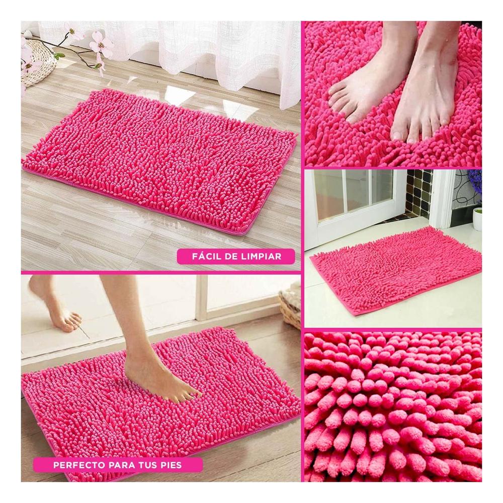 Revestimiento Rectangular de Microfibra 40x60cm Fucsia para Ambientes Interiores