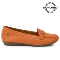 Zapato Mocasín Casual CORE-2510 Naranja Viale Cuero