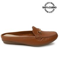 Zapato Mocasín Casual CORE-2503 Natural Viale Cuero