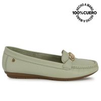 Zapato Mocasín Casual CORE-2504 VerdeMenth Viale Cuero