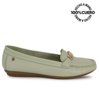 Zapato Mocasín Casual CORE-2504 VerdeMenth Viale Cuero