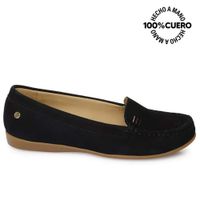 Zapato Mocasín Casual FAV-2501 Azul Viale Cuero