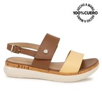 Sandalia Dorsay Casual ALE-2619 MoccaMantq Viale Cuero