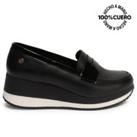 Zapato Oxford Casual ALE-2639 Negro Viale Cuero