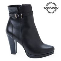 Botín Jodhpur Casual RUT-2506 Negro Viale Cuero