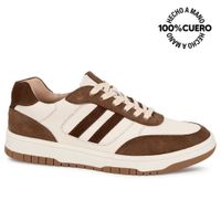 Zapatilla Casual RICARDO-2605 BlancoCocoa Viale Homme Cuero