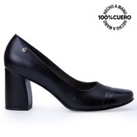 Zapato Stiletto Vestir TATI-2533 Negro Viale Cuero