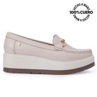 Zapato Mocasín Casual DENI-2517 Vainilla Viale Cuero