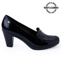 Zapato Mocasín Vestir DAYA-2517 Negro Viale Cuero