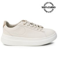 Zapatilla Casual REC-2601 Blanco Sof Viale Cuero