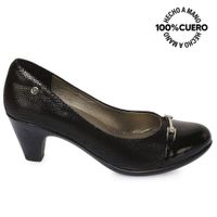 Zapato Reina Casual ECO-2518 Negro Viale Cuero