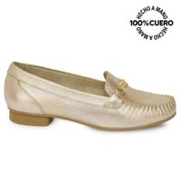 Zapato Mocasín Casual DENI-2506 Dorado Viale Cuero