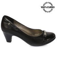 Zapato Reina Casual ECO-2518 Negro Viale Cuero