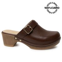 Zapato Sueco Casual SOFI-2631 Brandy Viale Cuero