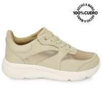 Zapatilla Casual REC-2502 Marfil Viale Cuero
