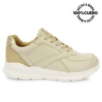 Zapatilla Casual JONA-2501 Vainilla Viale Cuero