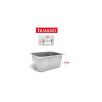 BANDEJA GASTRONÓMICA DE ACERO 26 cm x 32.5 x 20 cm