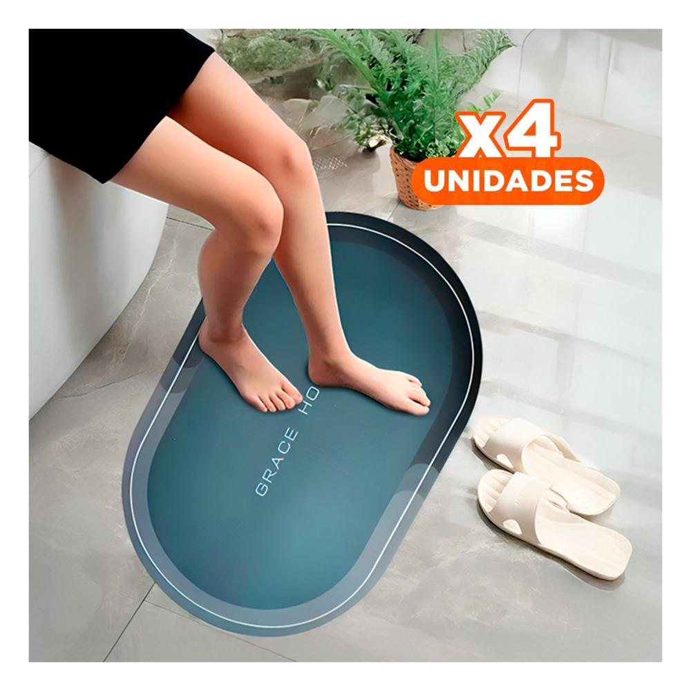 Pack4 Soporte Decorativo Ovalado Para Mesa Azul Moderna Y Funcional