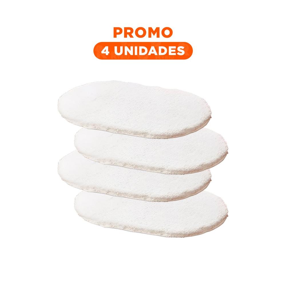 Pack4 Base Decorativa Ovalada de Microfibra 40x60cm Crema para Bano y Casa Y+Regalo Sticker