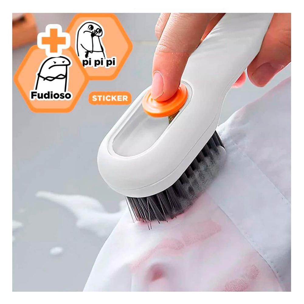 Brocha con Dispensador Multifuncional Practica para Fregar U