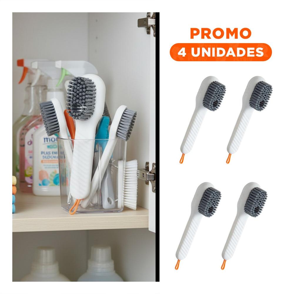 Pack4 Brocha Dispensadora Multifuncional Compacta para Cocin