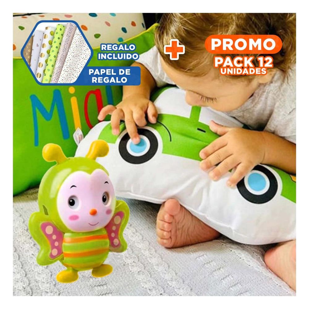 Pack12 Articulo Musical ABEJA a cuerda verde limon con sonido armonioso Y+Papel Regalo