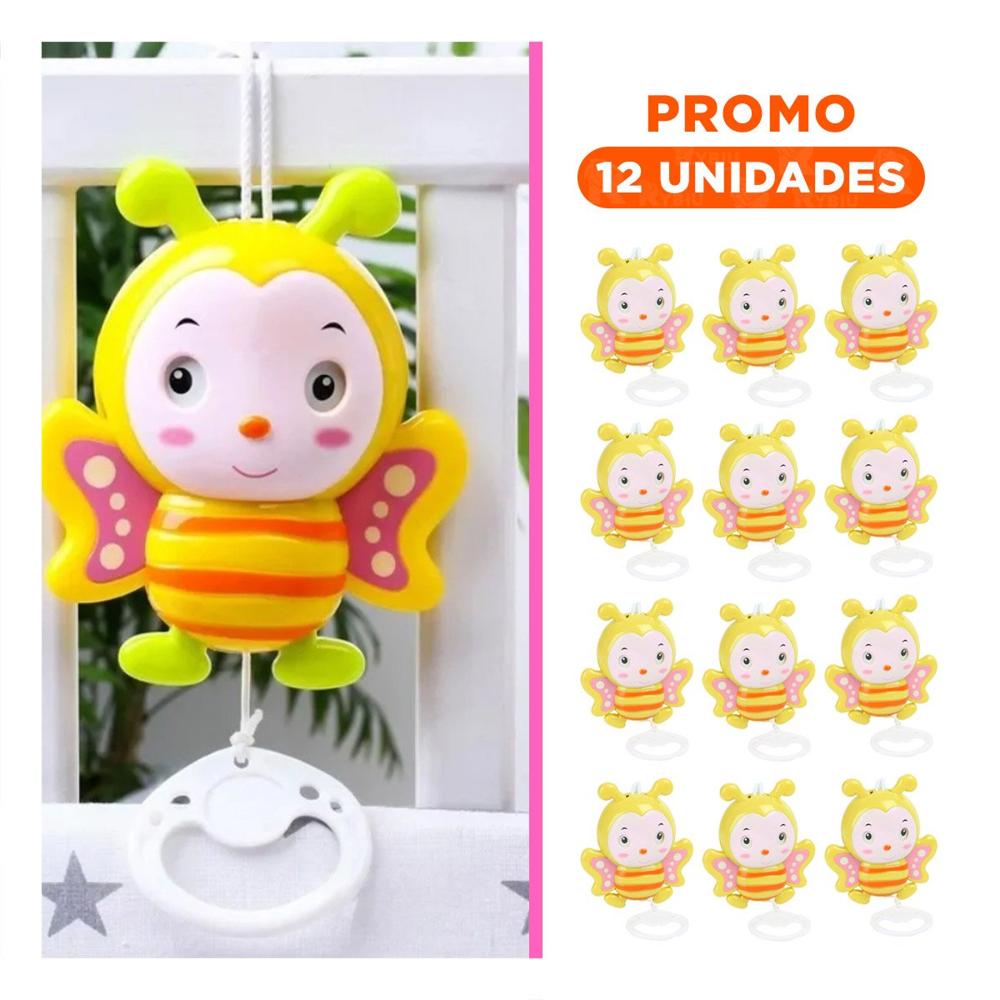 Pack12 Pieza Abeja Musical a Cuerda Amarillo para Bebe Hogar Sonido Relajante Y+Regalo Sticker