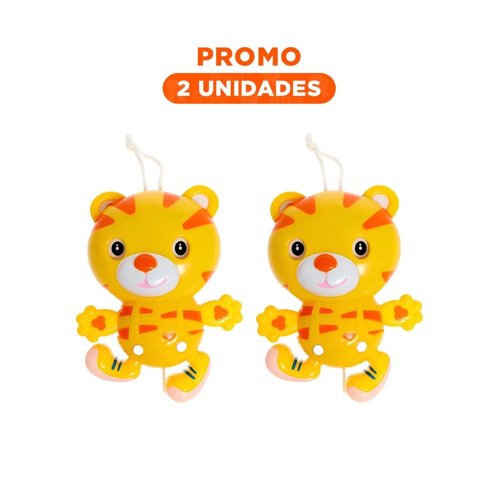 Pack2 Elemento Musical Tigre amarillo a Cuerda para Estimulo Auditivo Temprano