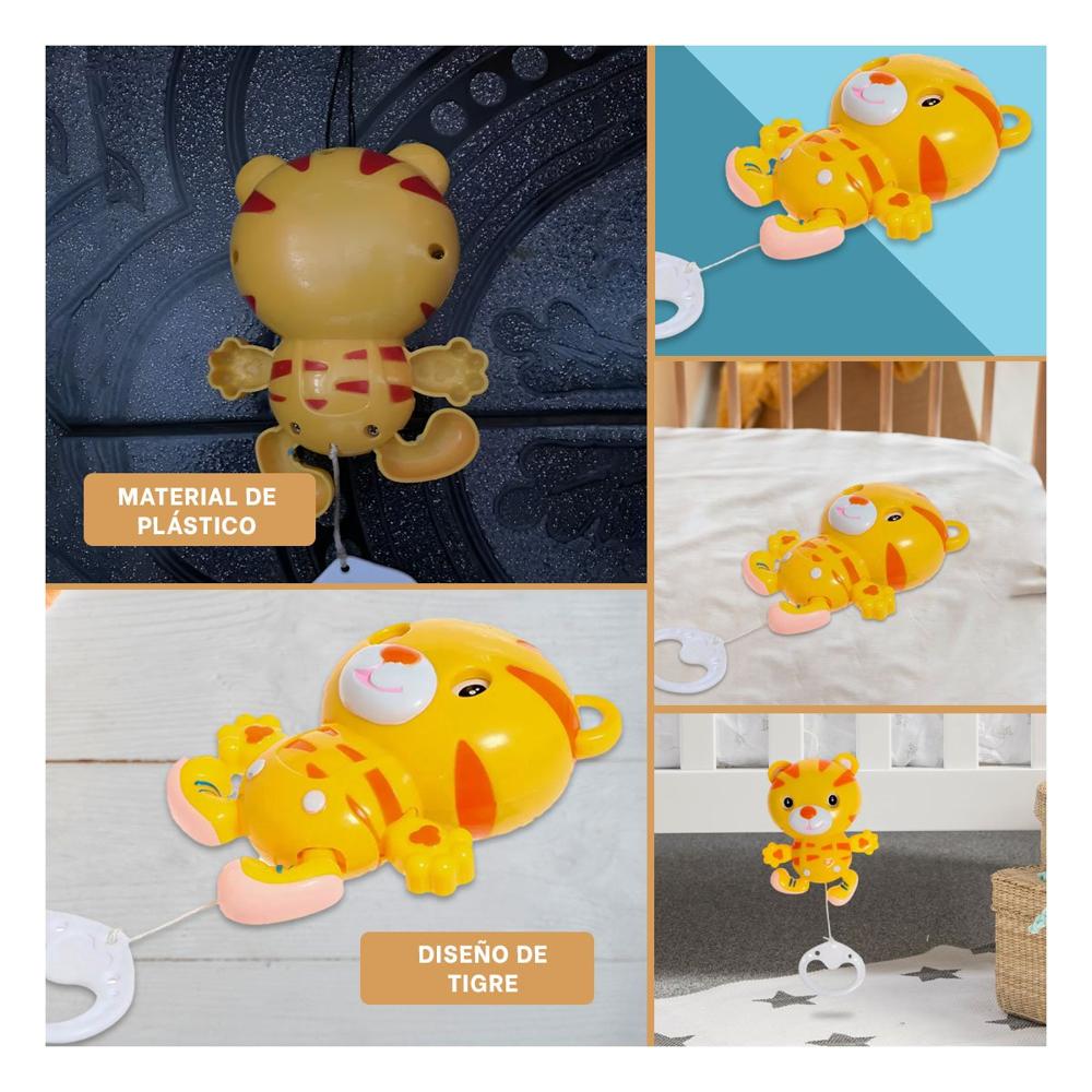 Estimulo Tigre a Cuerda Musical amarillo con Enfoque Sensorial Y+Post It