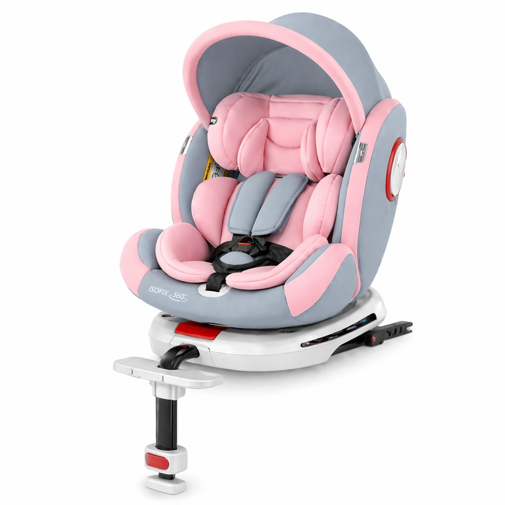 Silla de Auto Bebe Isofix Premium Rosado
