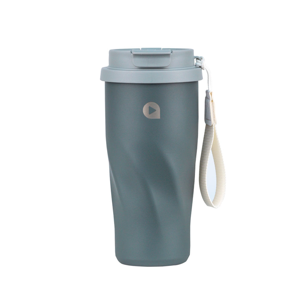 VASO AQUA MUG SCOOL 500 ML DOBLE TOMA GRAPHITE 400433