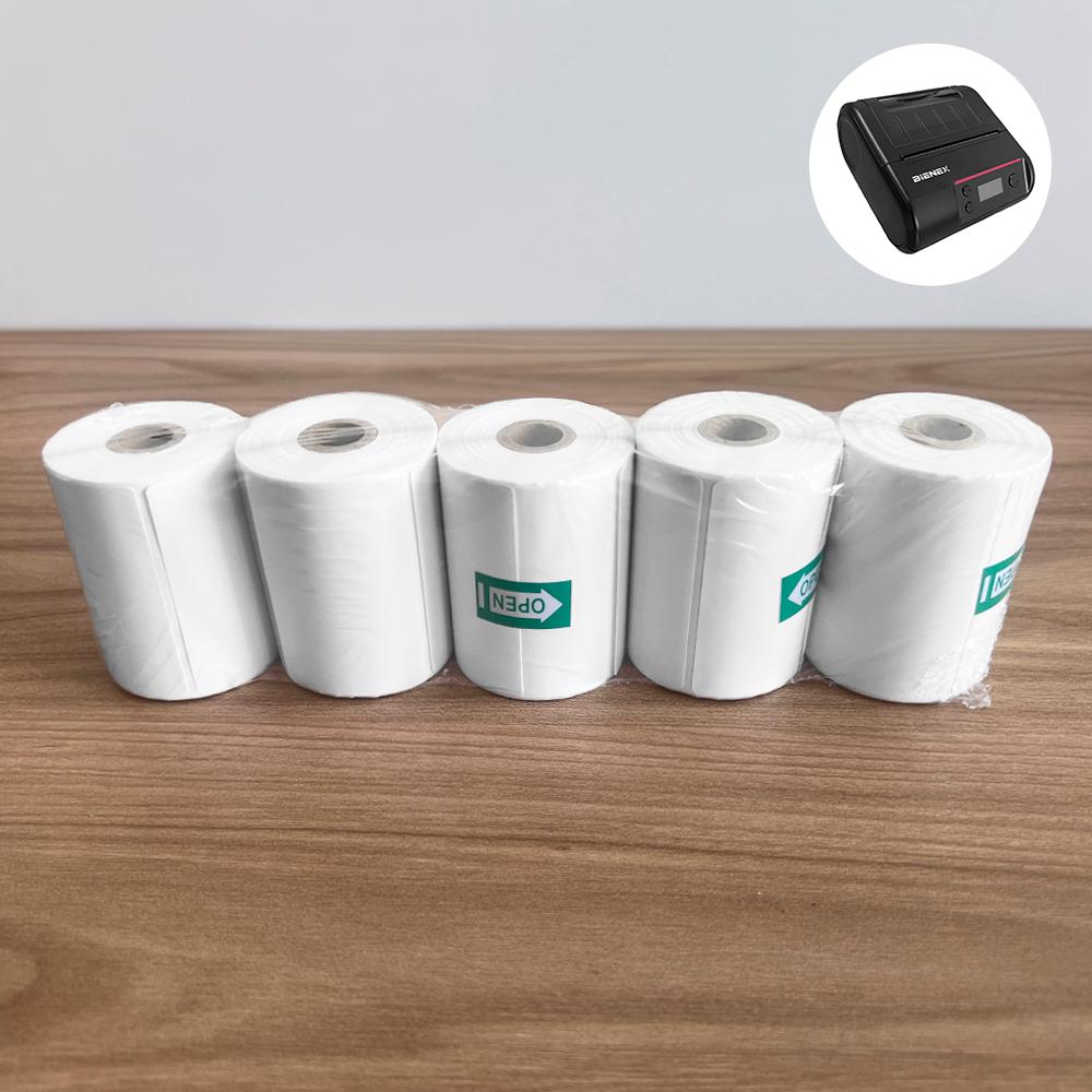 Pack 5 Rollos 270 Etiquetas Térmicas Adhesivas 60mm x 40mm Calidad PREMIUM