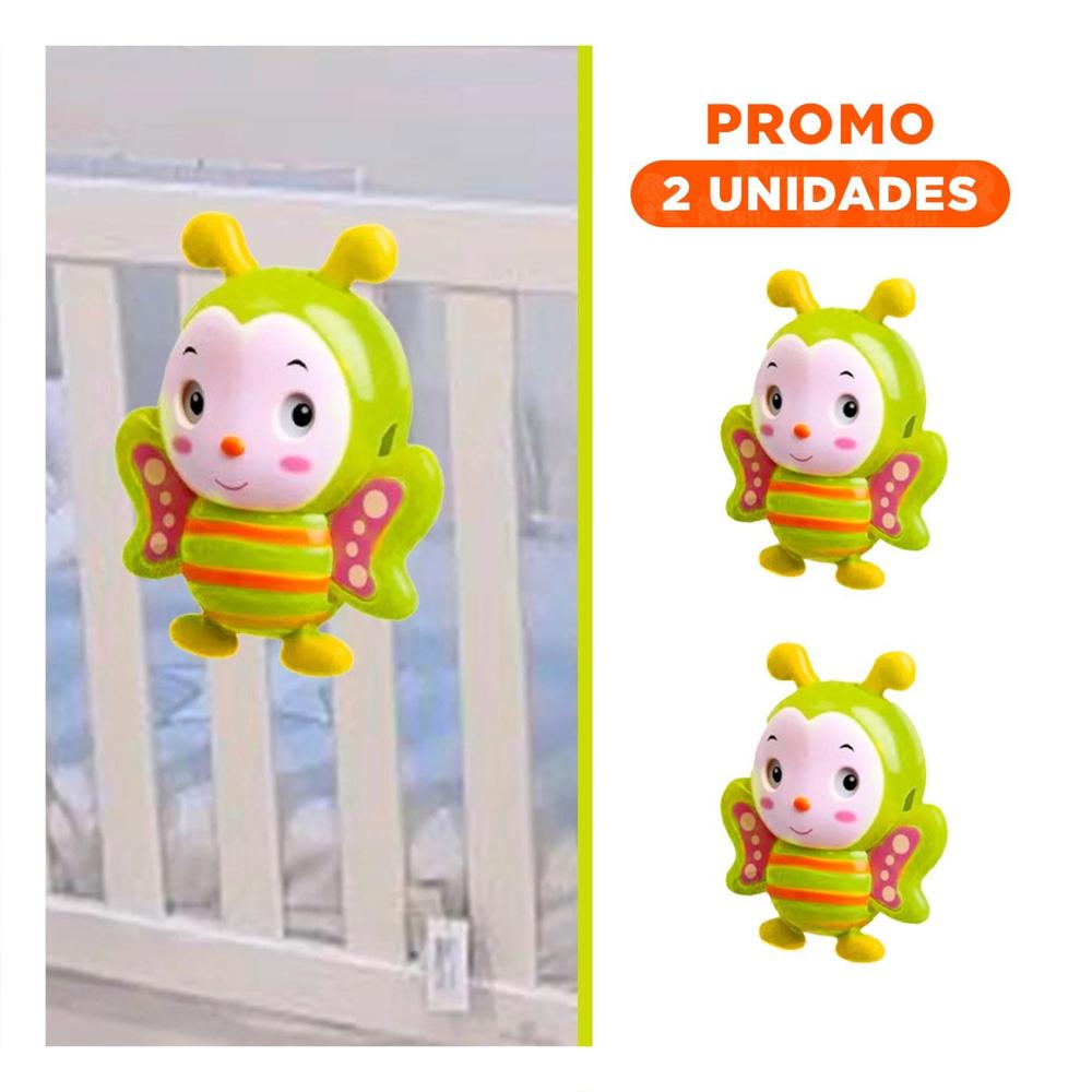 Pack2 Regalo de Juego Musical ABEJA a cuerda verde limon