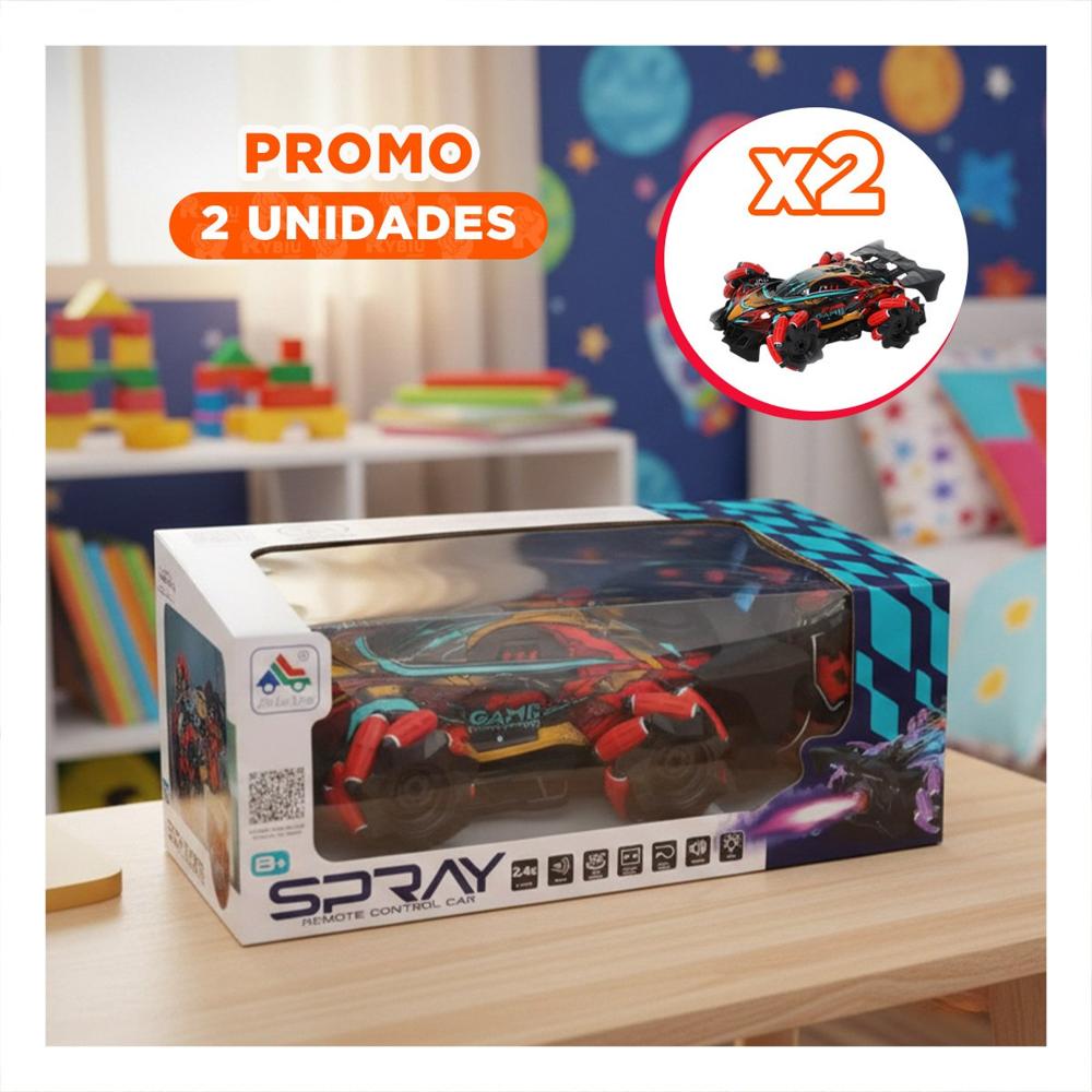 Pack2 Dispositivo Acrobatico con Sistema de Manejo para Juego Dinamico en Rojo Y+Regalo Sticker