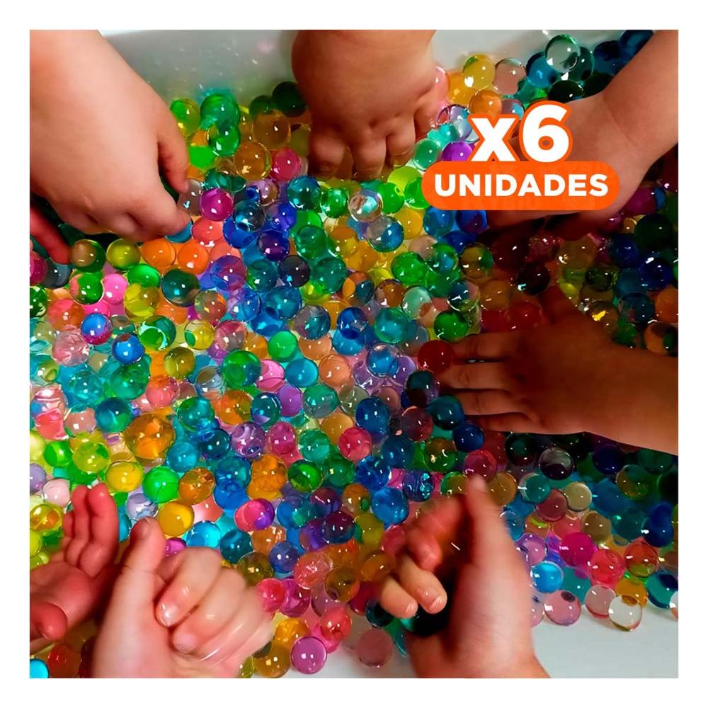 Pack6 Recarga practica de balines de hidrogel cinco mil unidades Y+Regalo Sticker