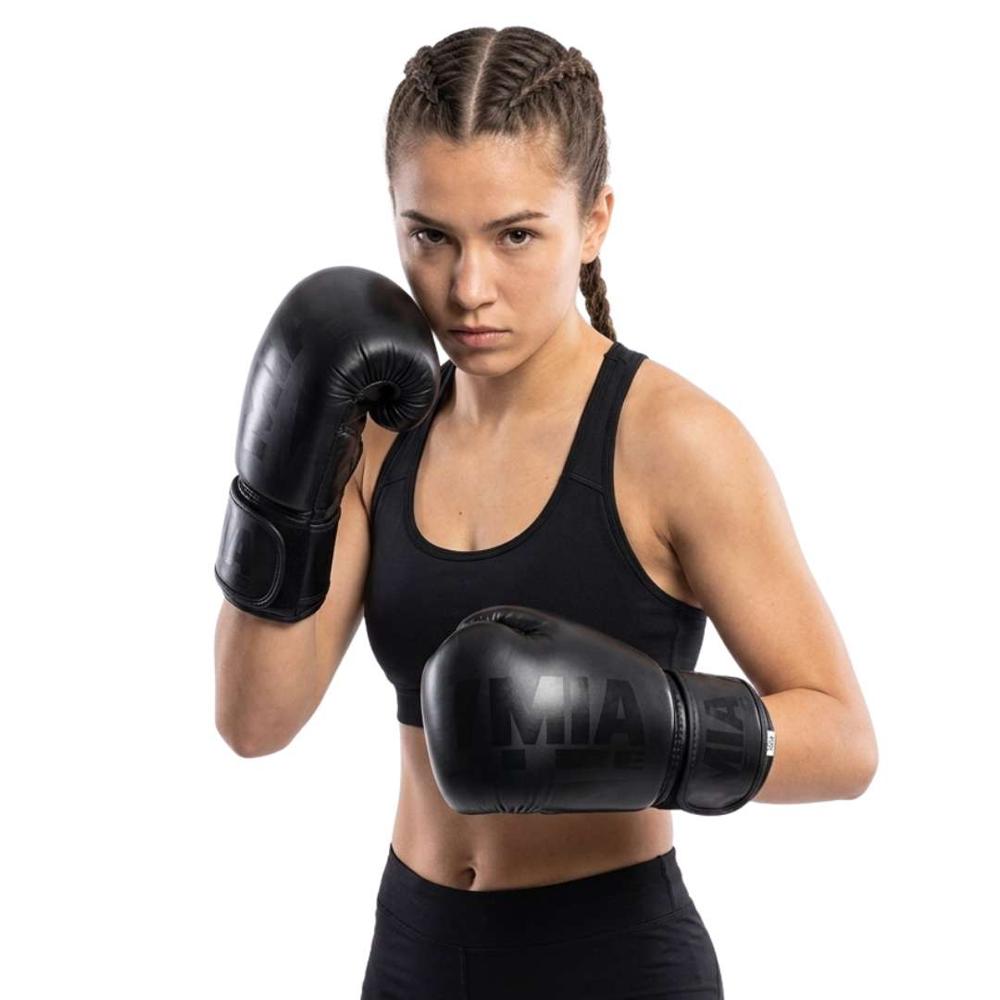 GUANTES DE BOXEO NEGRO MODELO MMA LIFE REAL FITNESS PERU