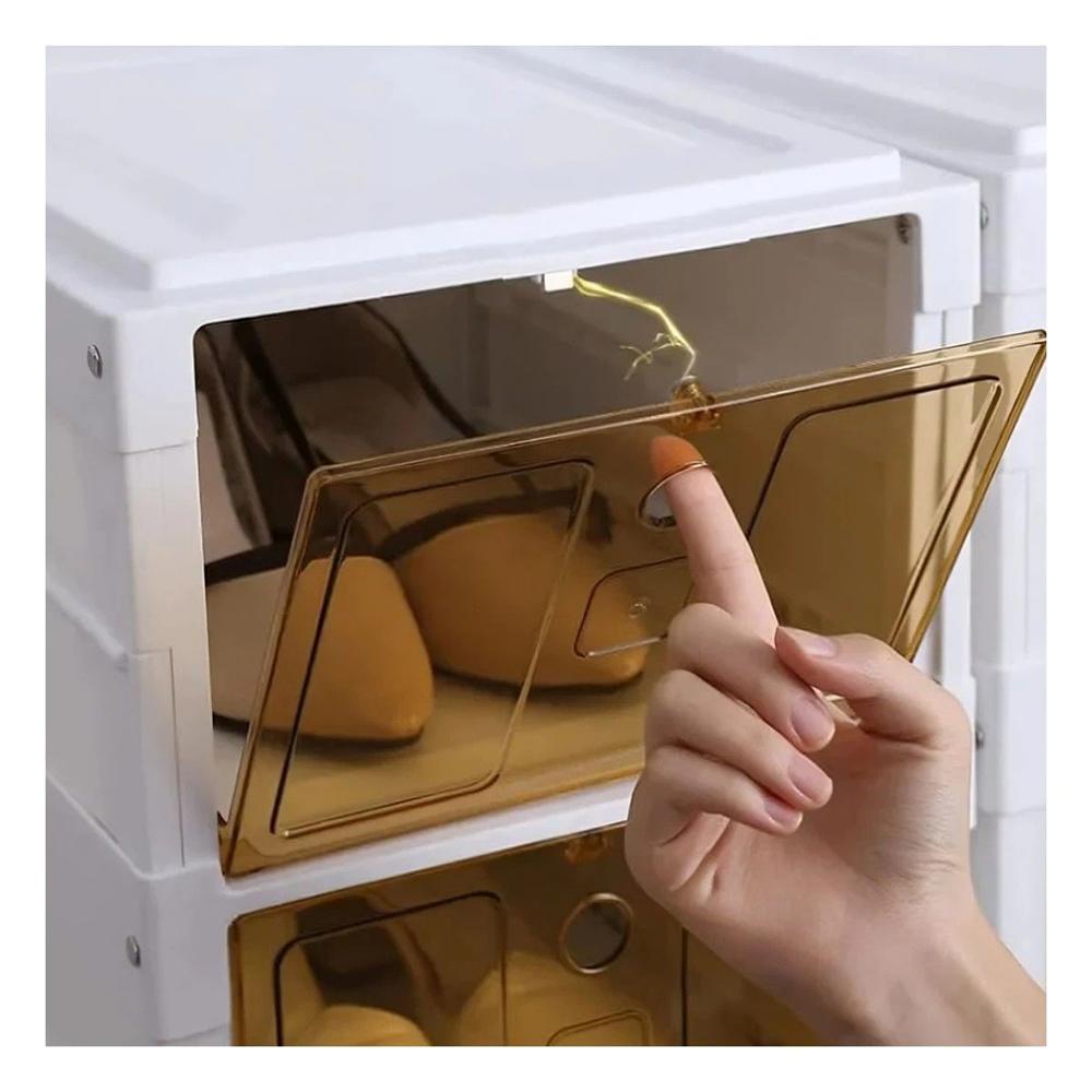 Organizador de Almacenamiento para Zapatos Blanco con Tapa Ambar Y+Post It