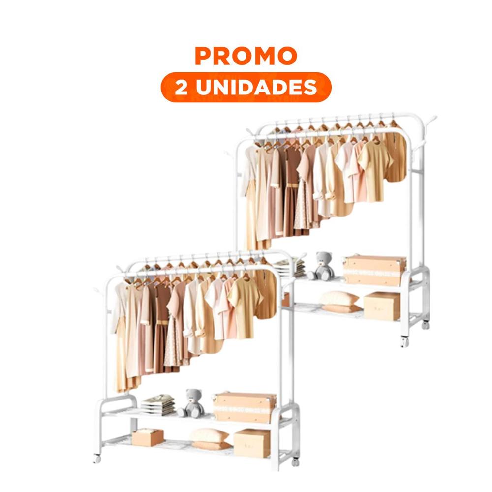 Pack2 Repisa Funcional con Separadores y Acabado Moderno Blanco